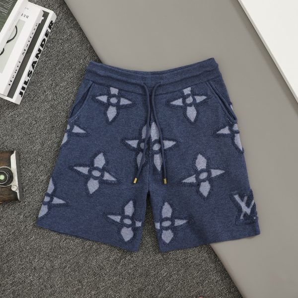 High Quality Louis Vuitton Shorts Blue Wool Classic Luxury