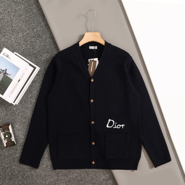 Best Selling Dior Sweater White Wool Monogram Style