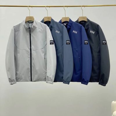 Premium Quality Helly Hansen Jackets Black Polyester Casual Luxury